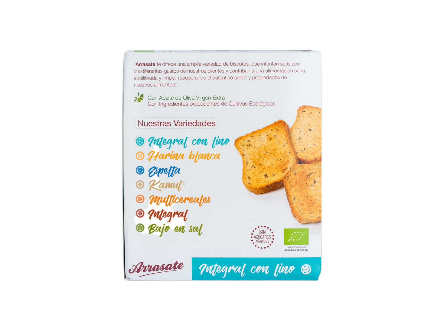 BISCOTES INTEGRALES DE LINO 270G